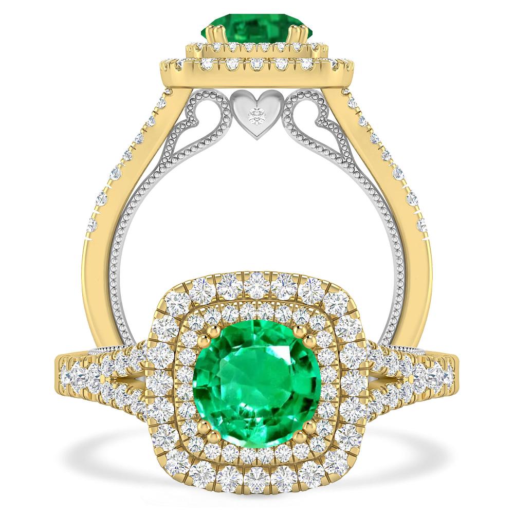 Yellow Gold - Emerald