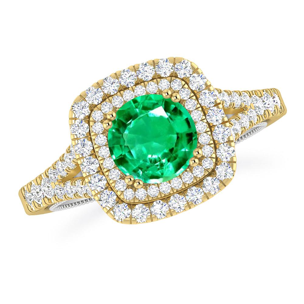 Yellow Gold - Emerald