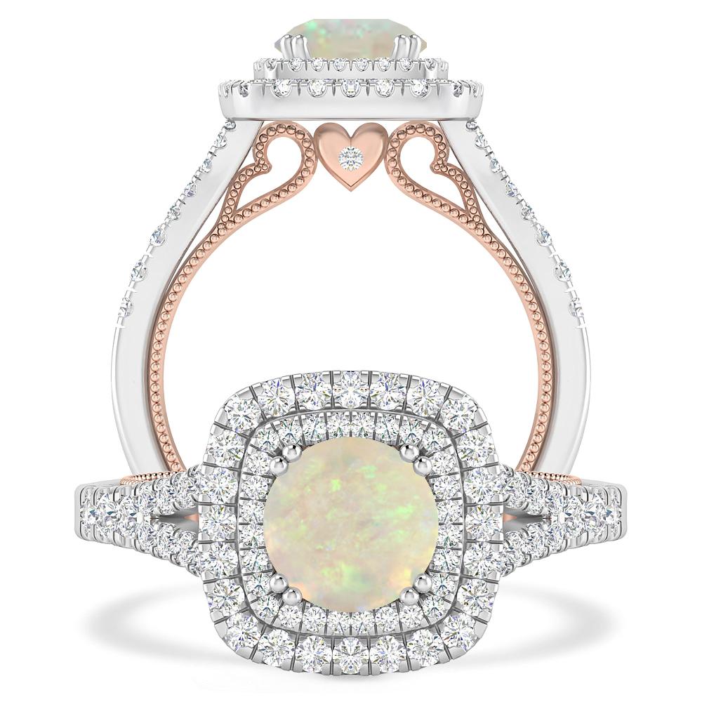 White Gold - Opal