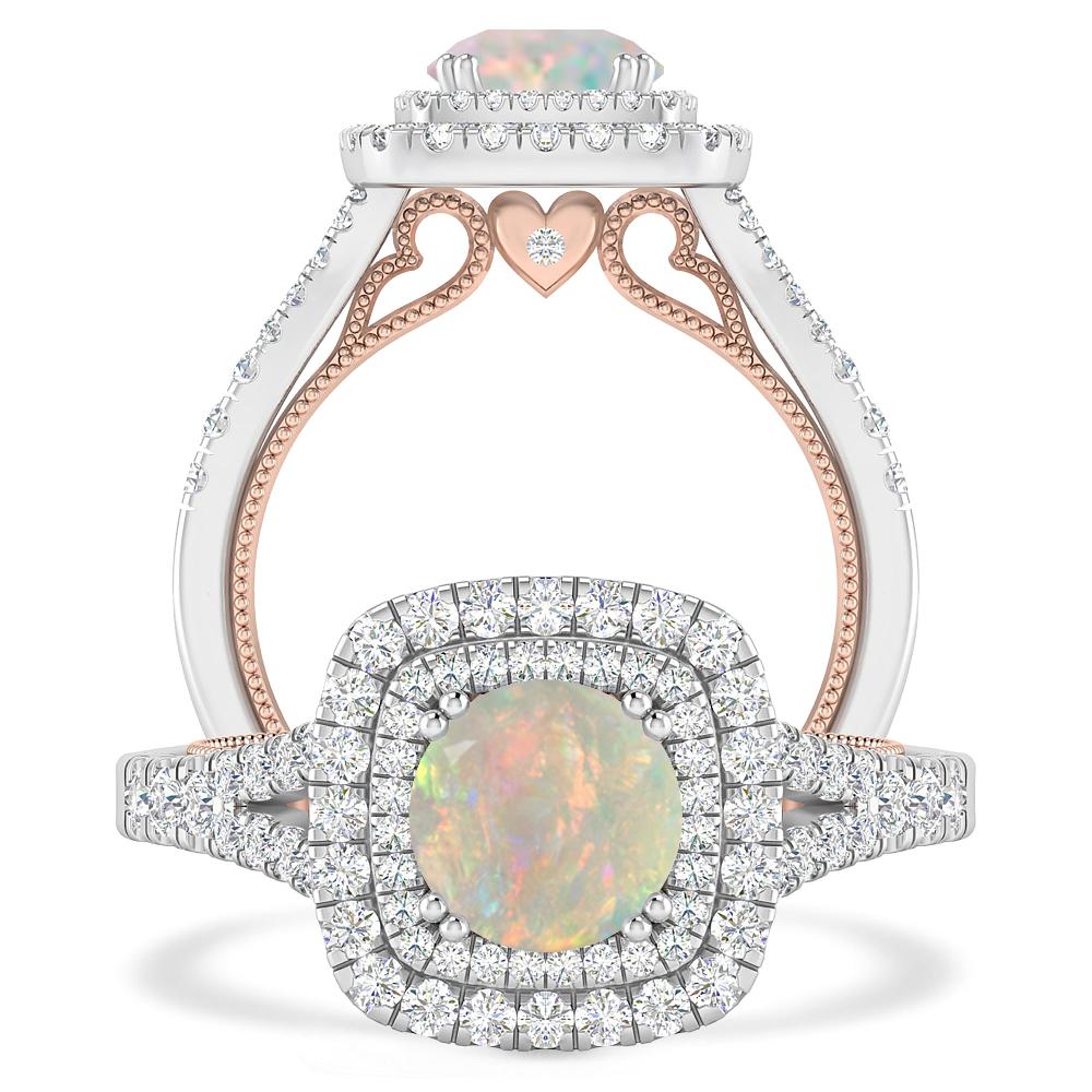 White Gold - Opal