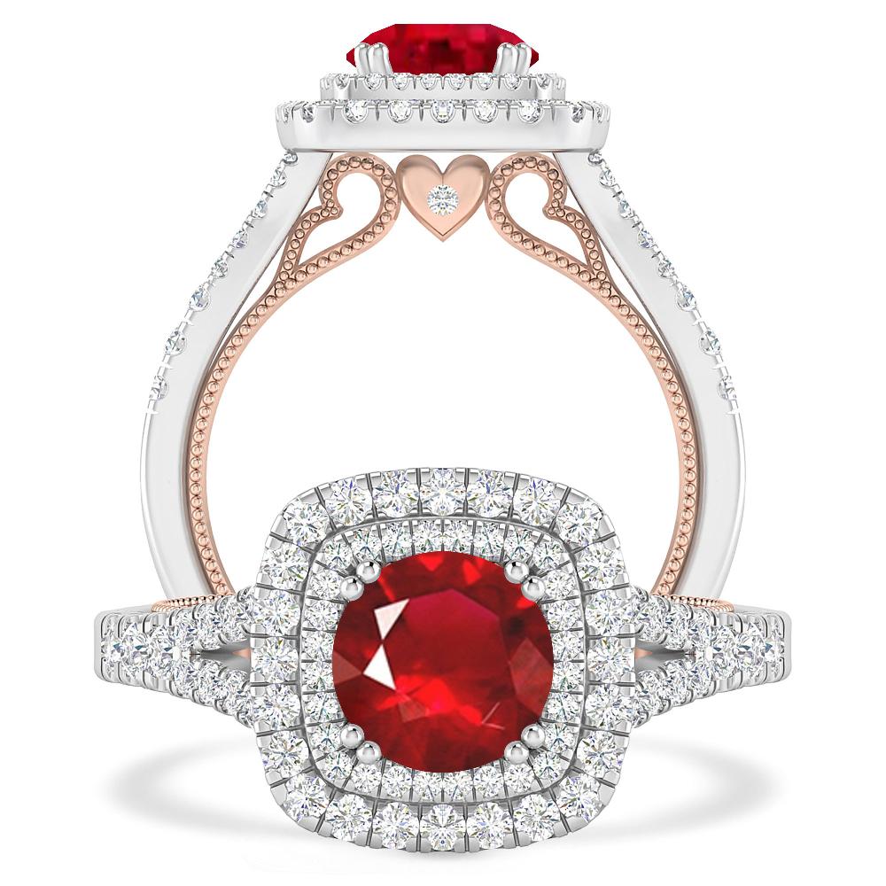 White Gold - Ruby