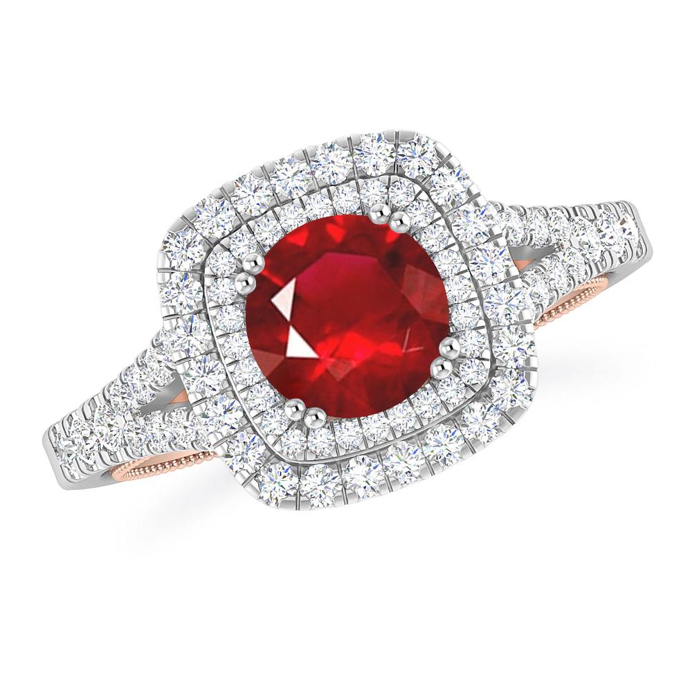 White Gold - Ruby