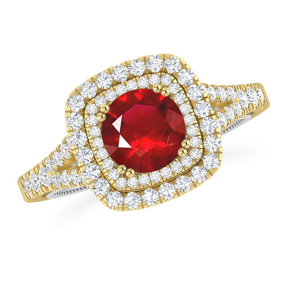 Yellow Gold - Ruby