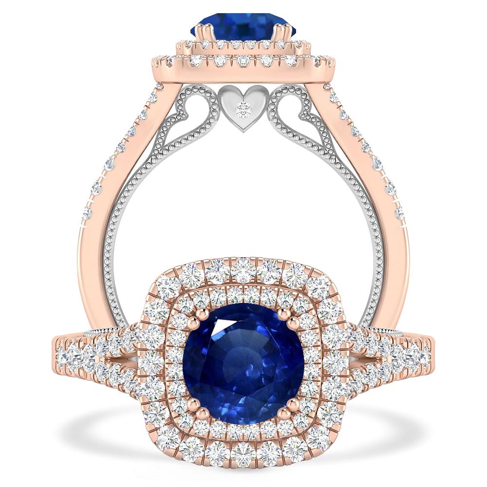 Rose Gold - Sapphire