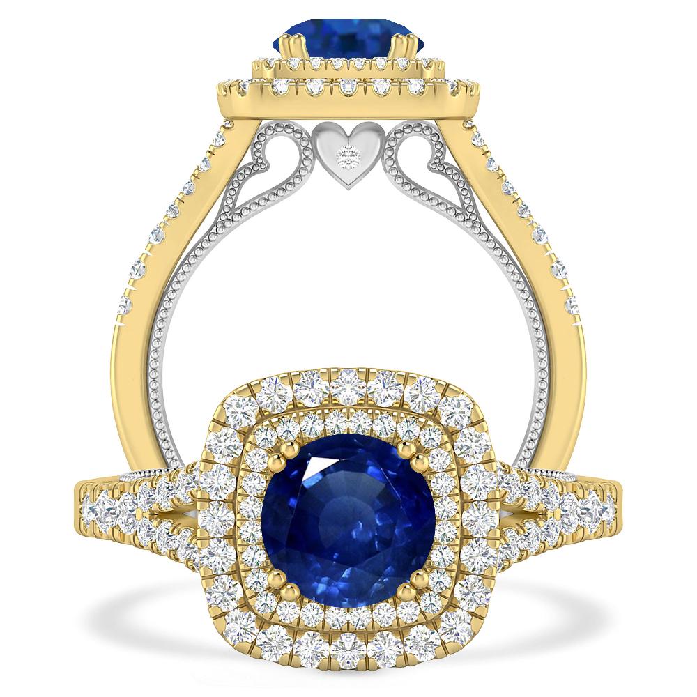 Yellow Gold - Sapphire