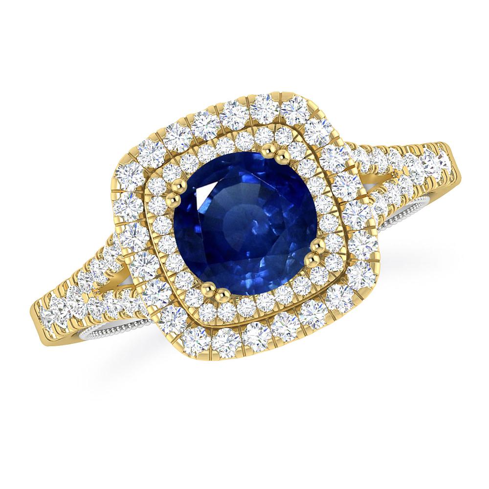Yellow Gold - Sapphire