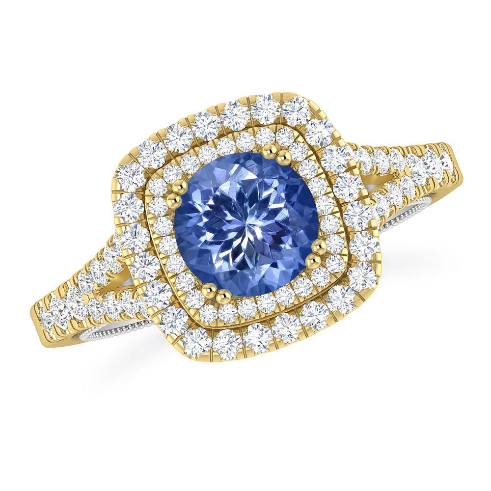 Yellow Gold - Tanzanite