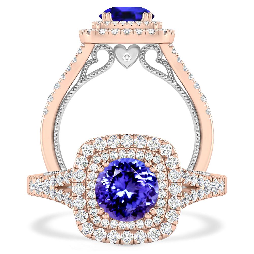 Rose Gold - Tanzanite