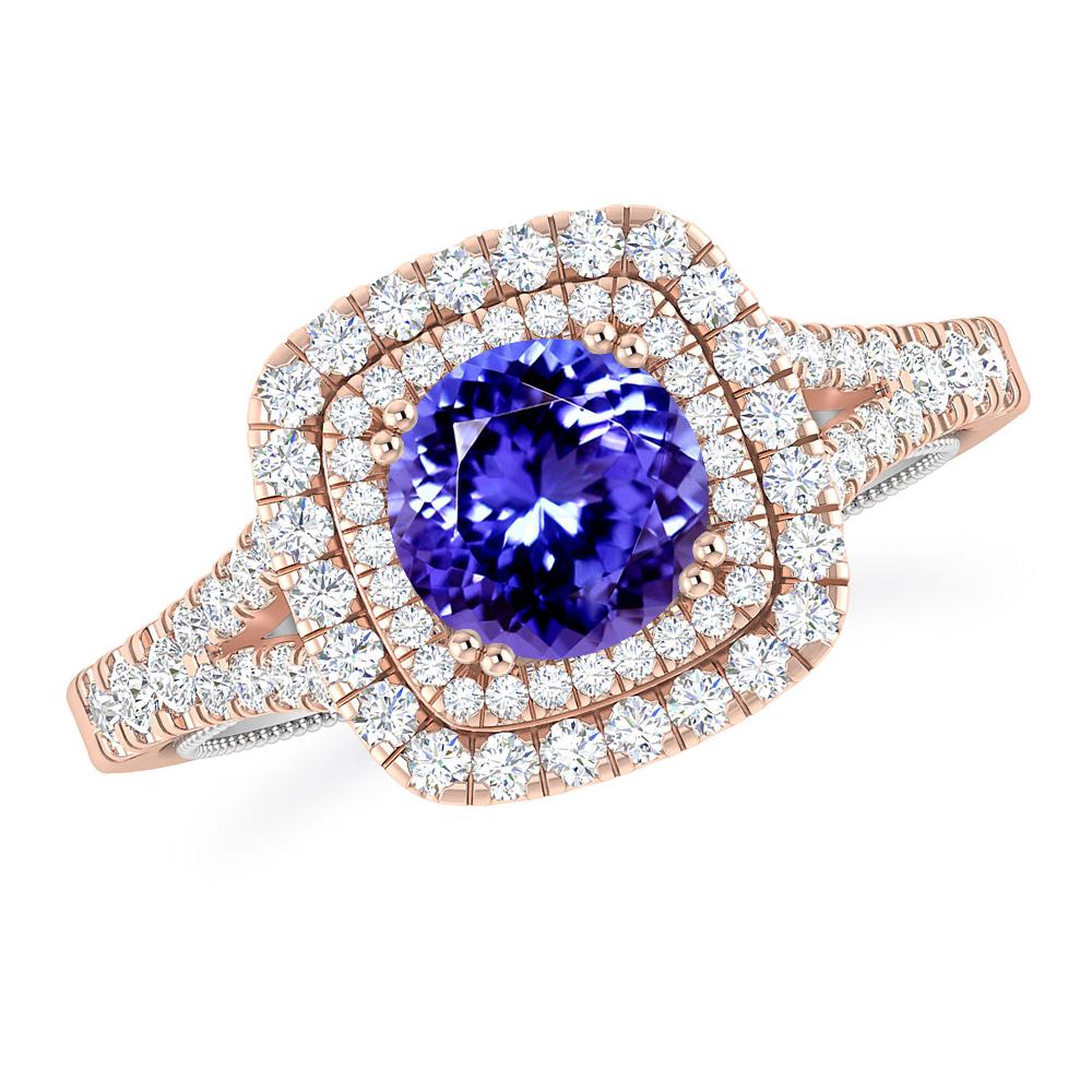 Rose Gold - Tanzanite