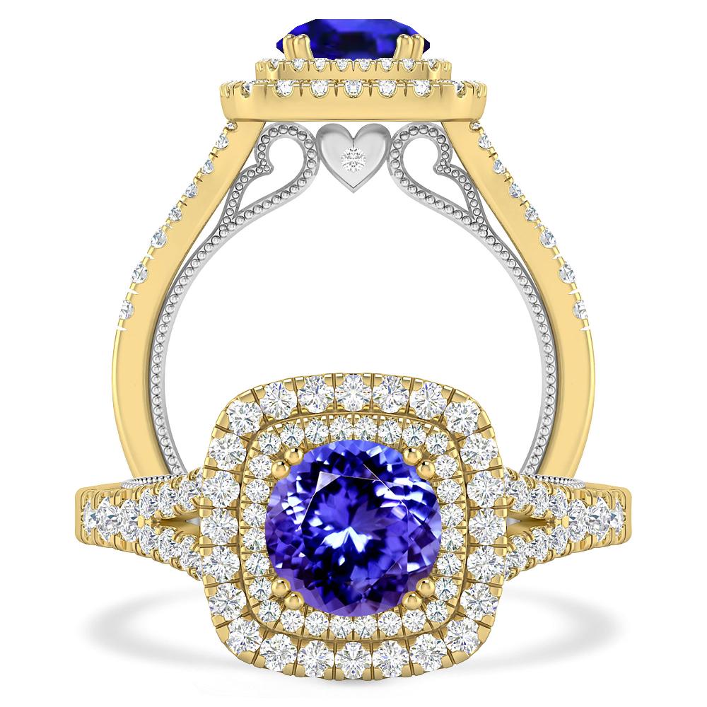 Yellow Gold - Tanzanite