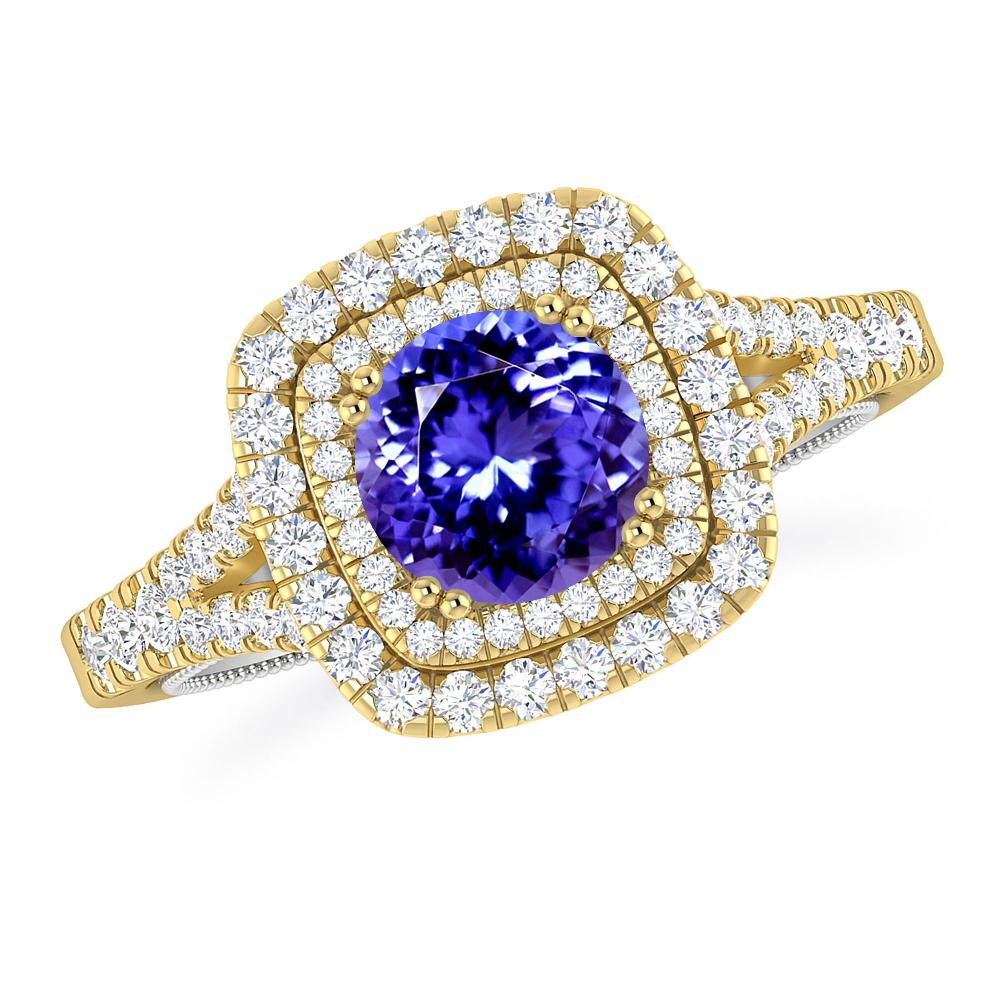 Yellow Gold - Tanzanite