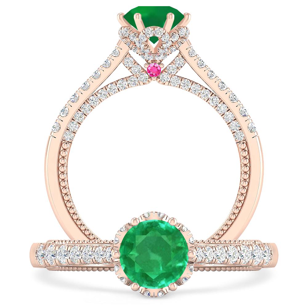 Rose Gold - Emerald