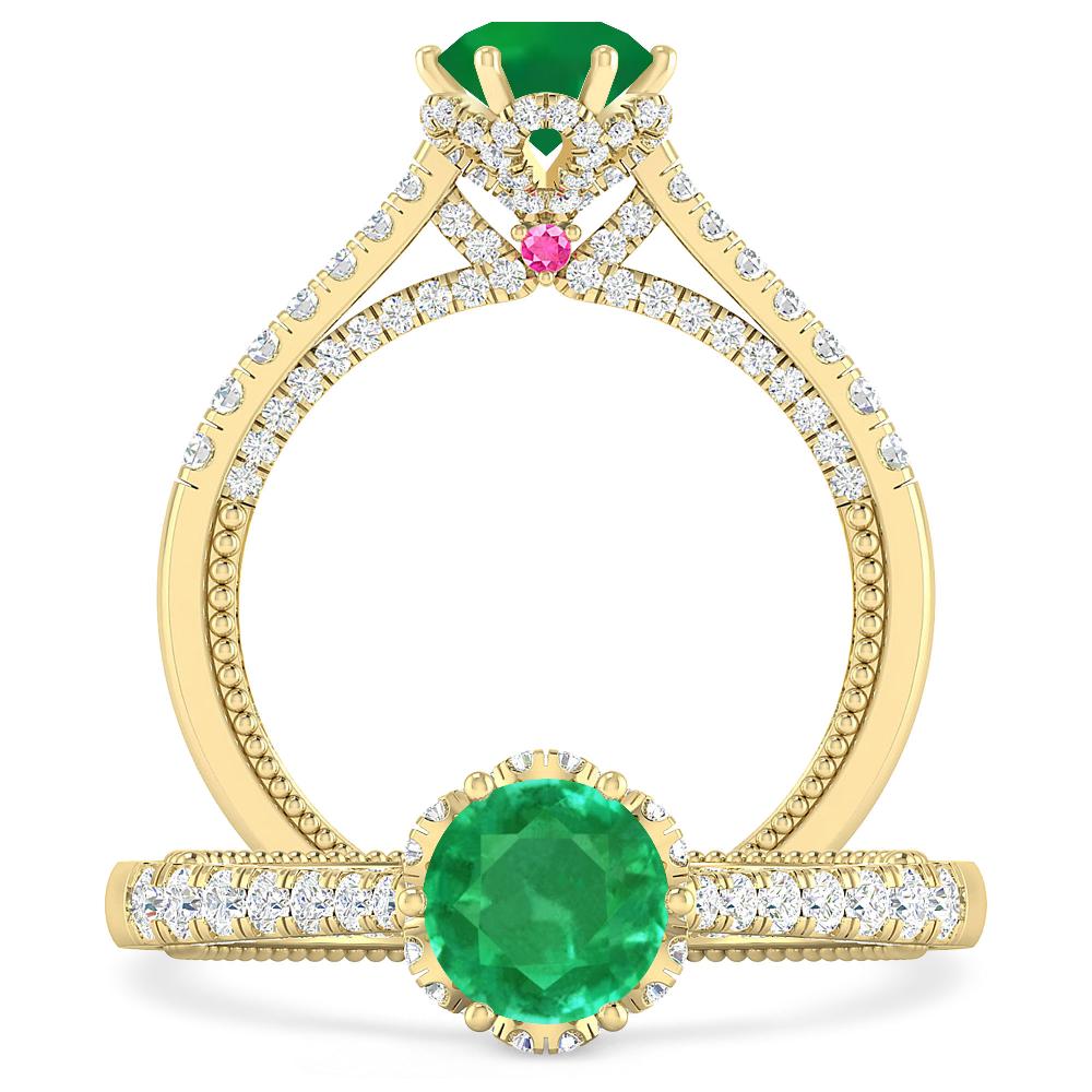 Yellow Gold - Emerald