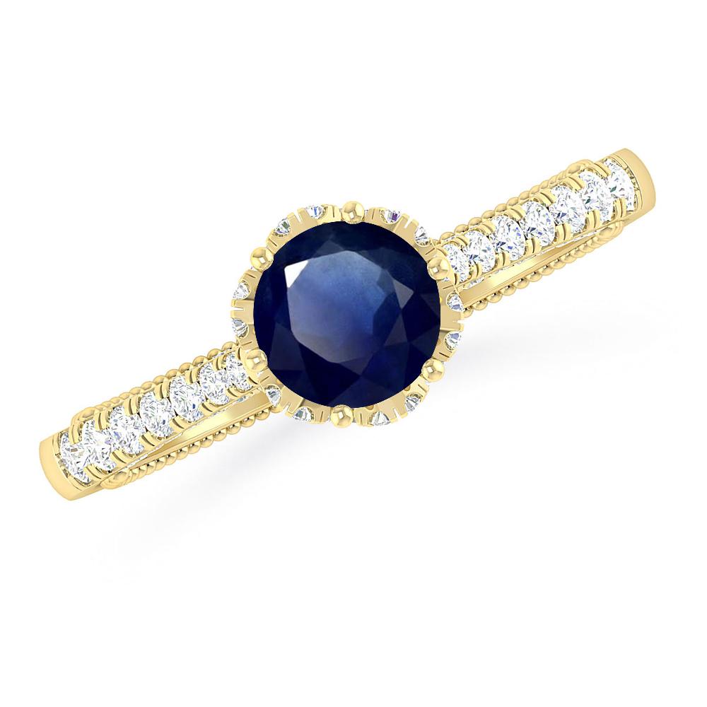 Yellow Gold - Sapphire