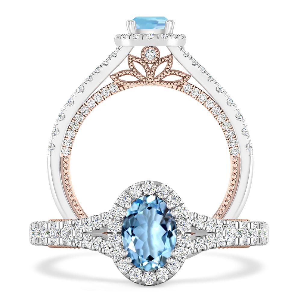 White Gold - Aquamarine