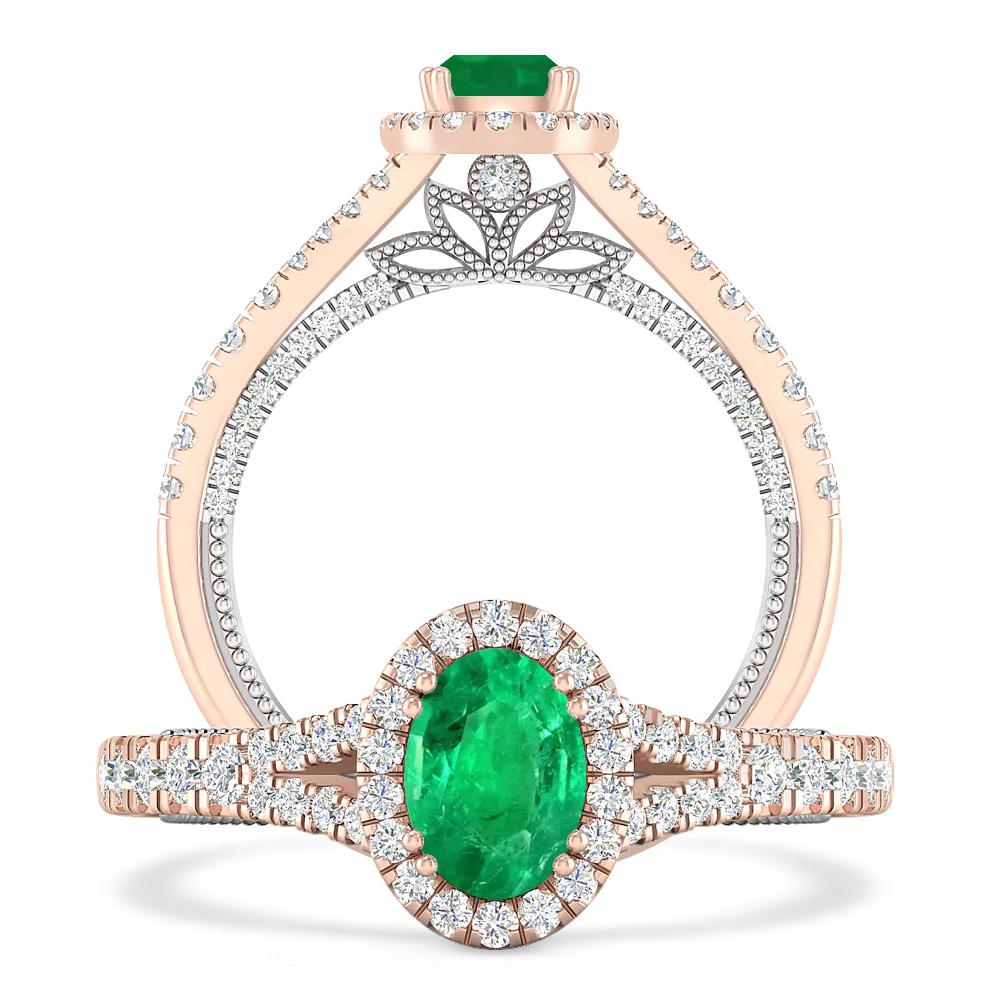 Rose Gold - Emerald