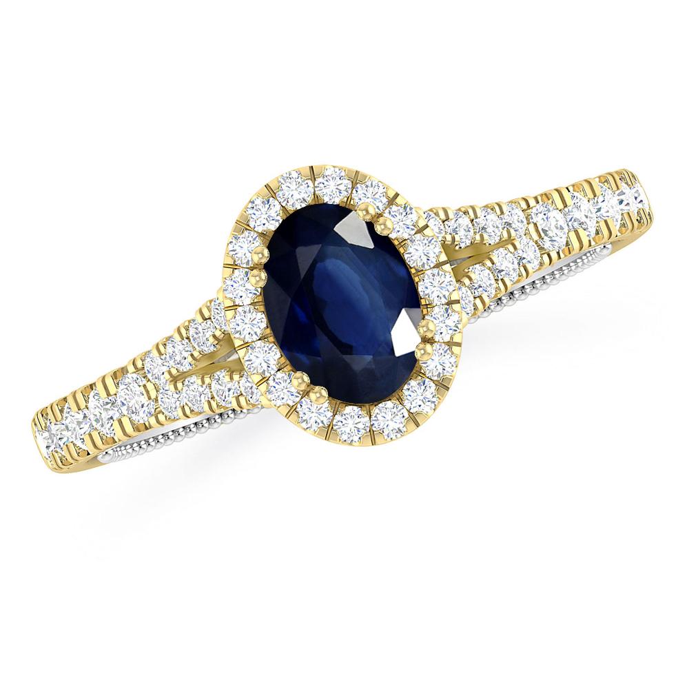 Yellow Gold - Sapphire