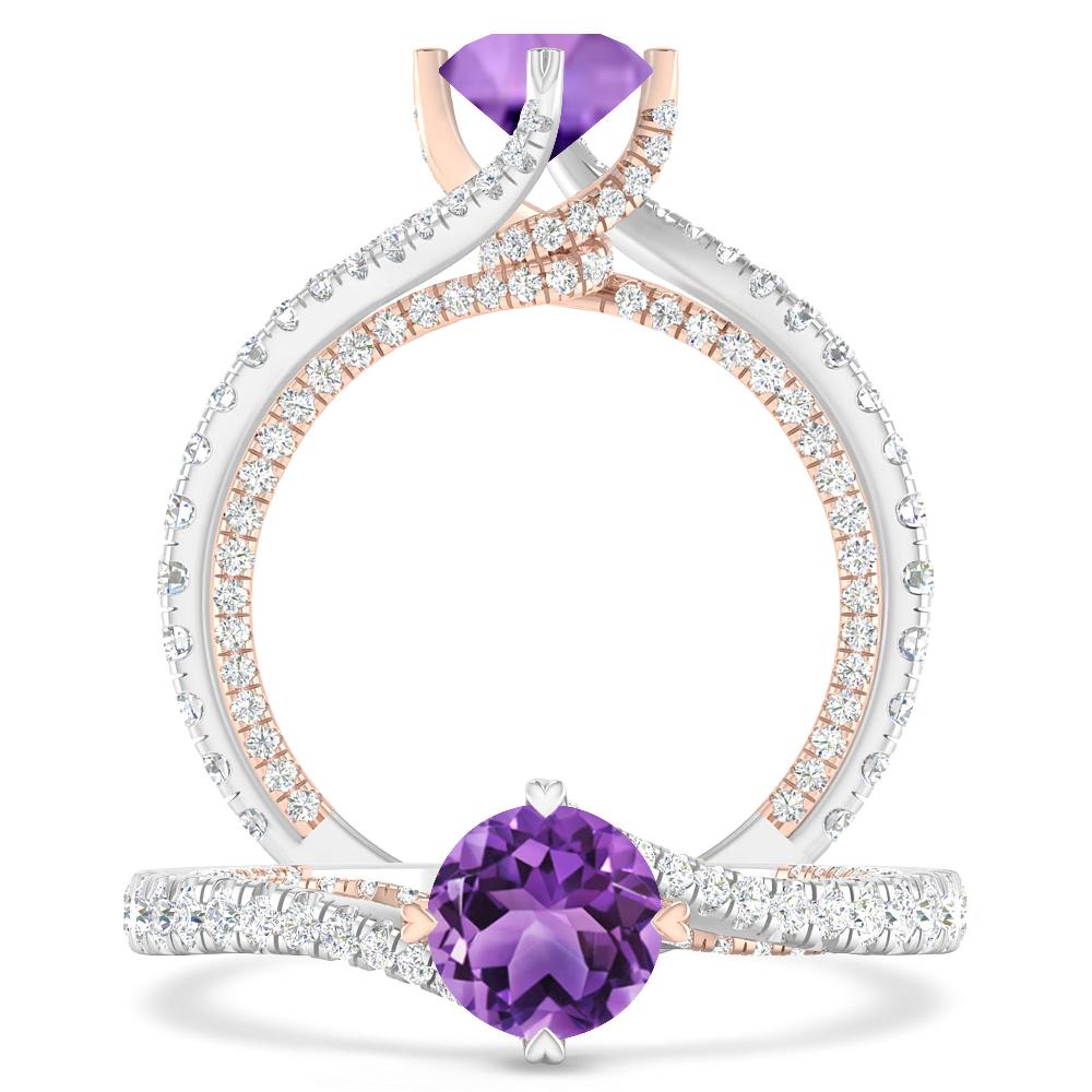 White Gold - Amethyst