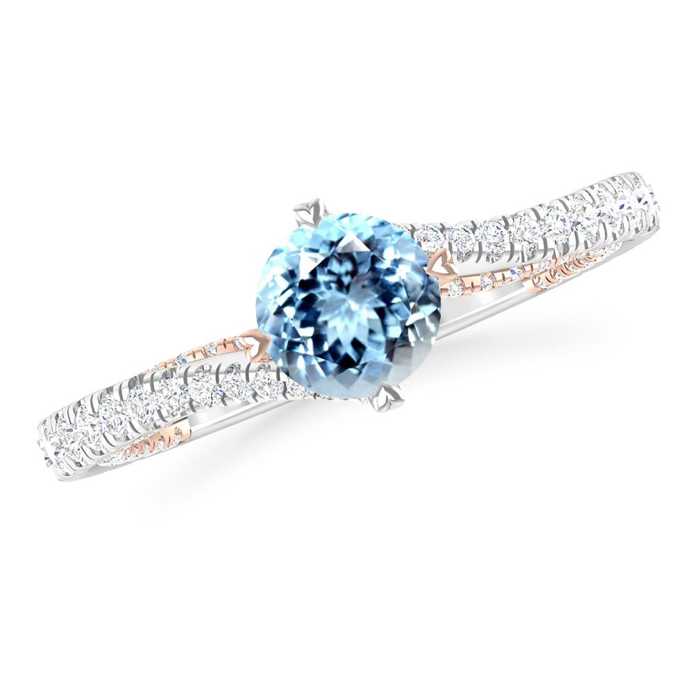 White Gold - Aquamarine