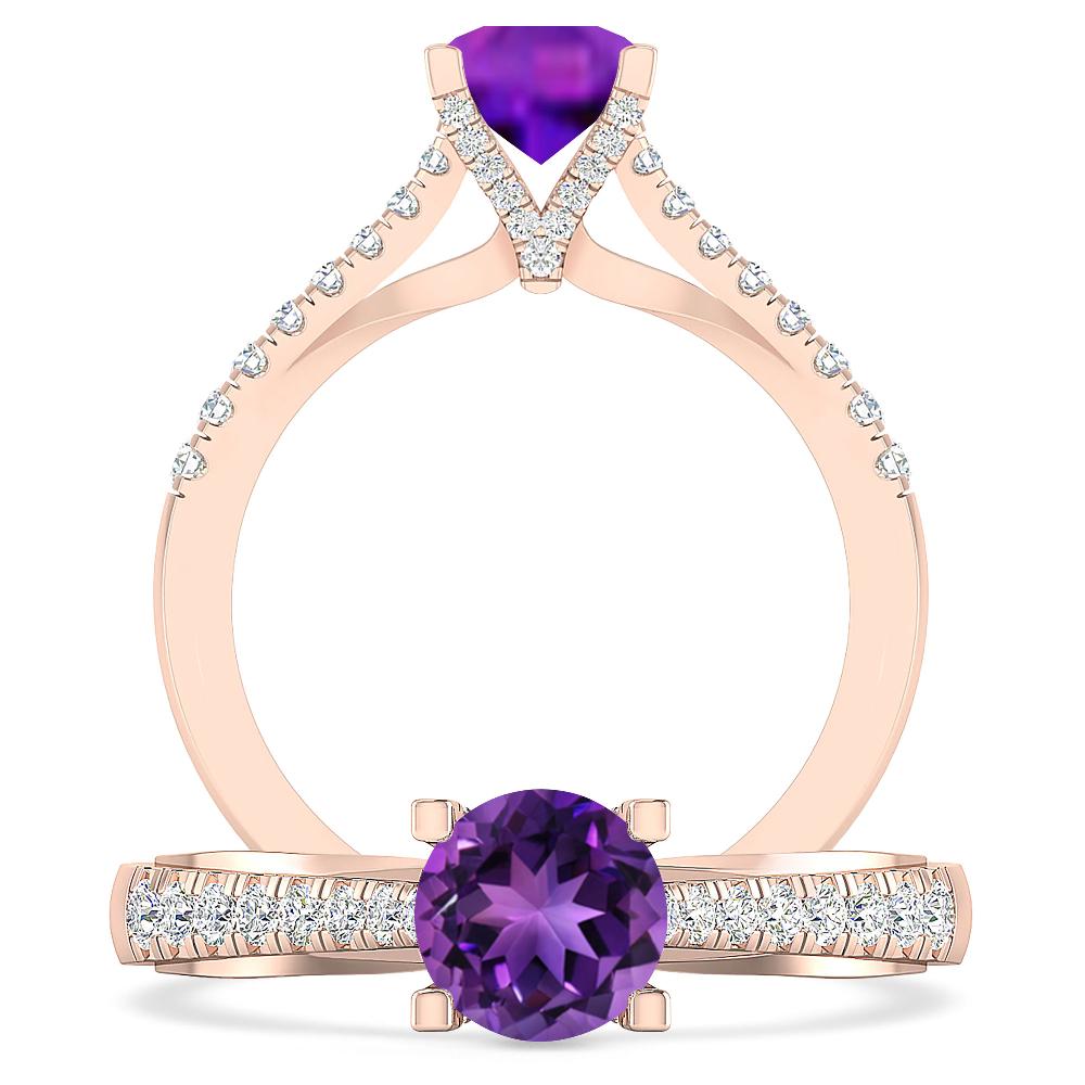 Rose Gold - Amethyst