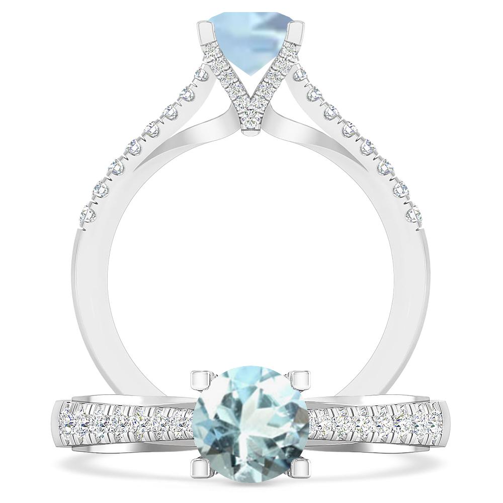 White Gold - Aquamarine