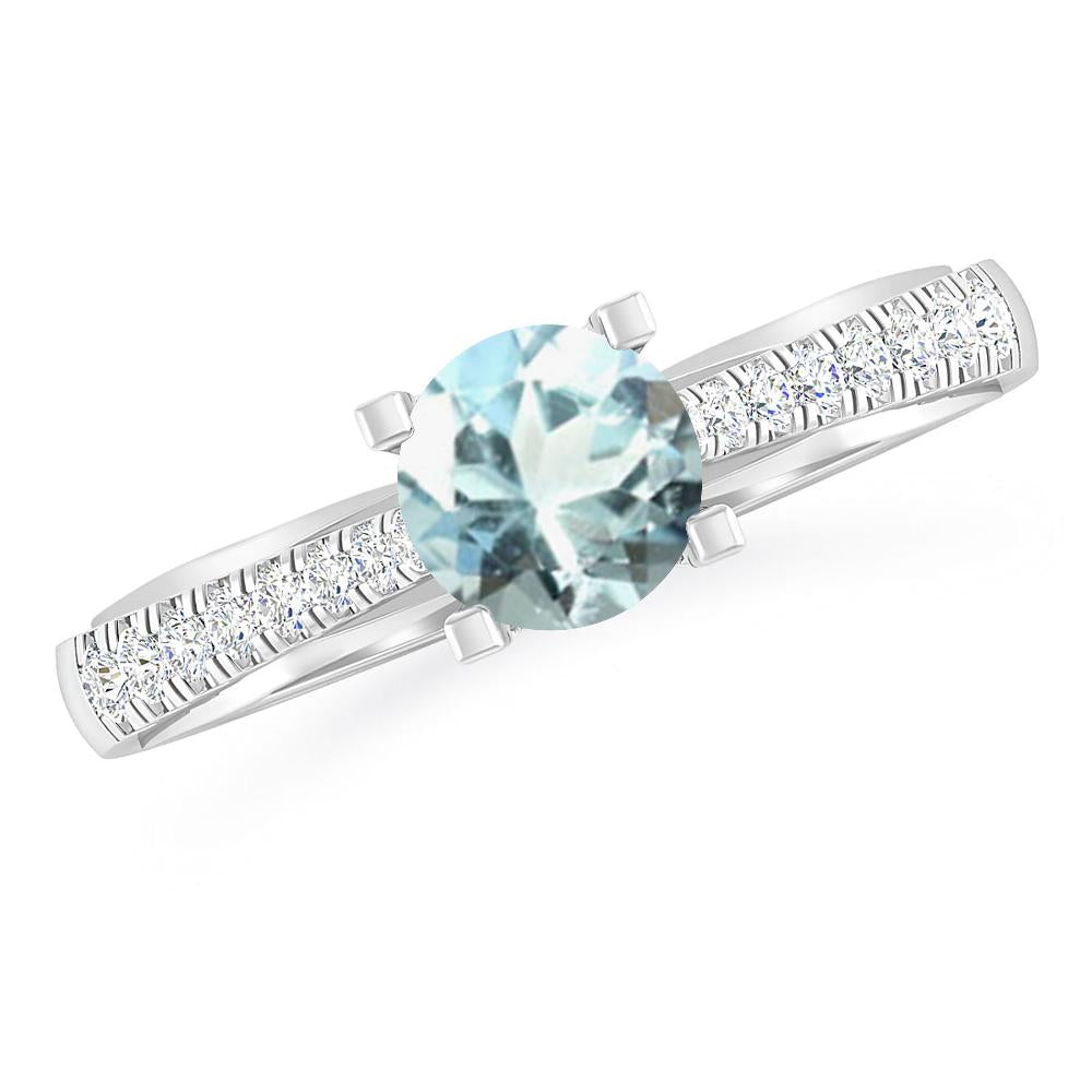 White Gold - Aquamarine