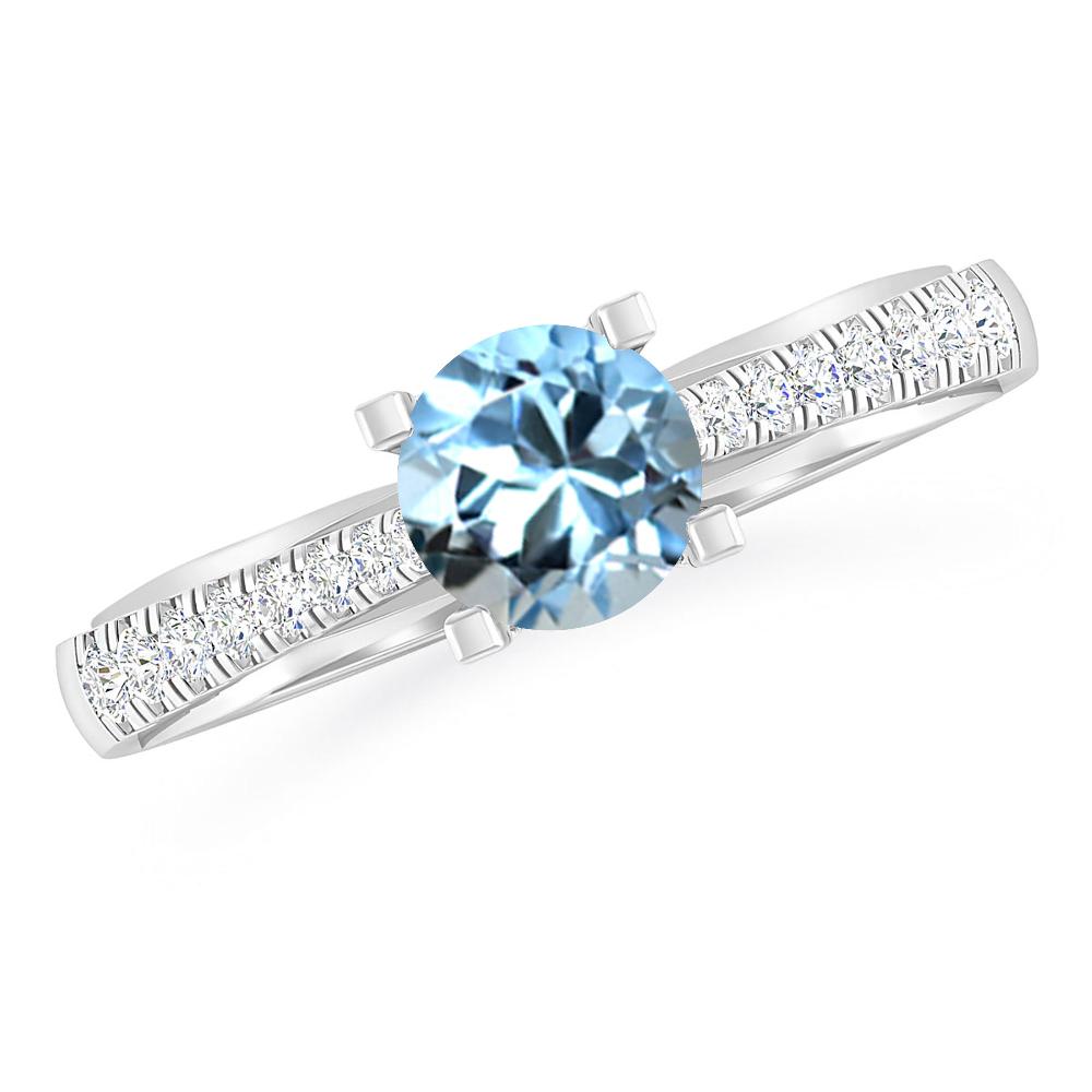 White Gold - Aquamarine