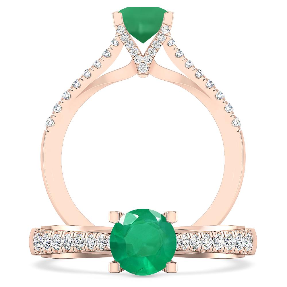 Rose Gold - Emerald
