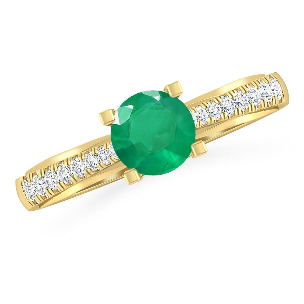 Yellow Gold - Emerald