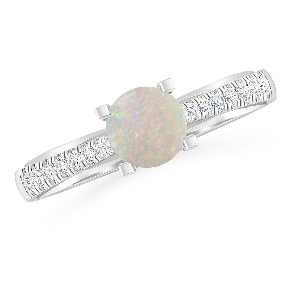 White Gold - Opal