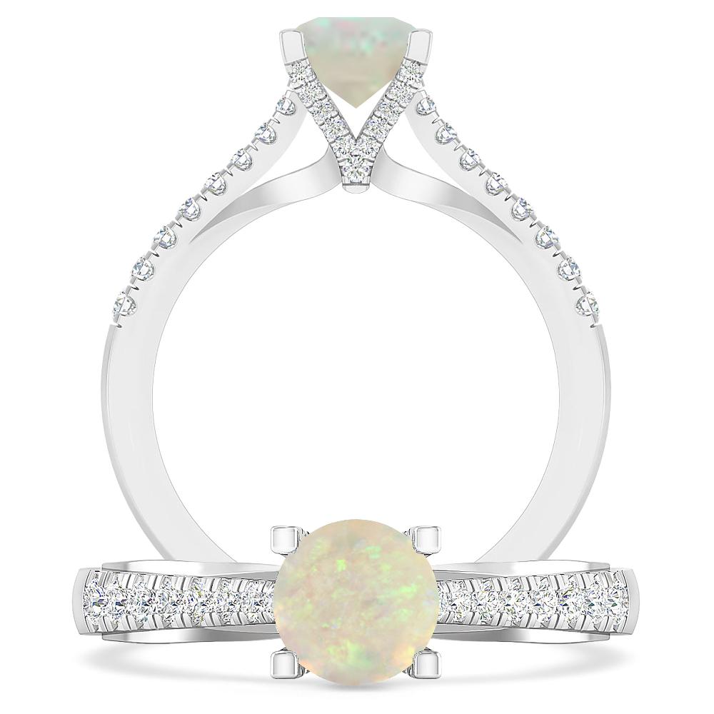 White Gold - Opal