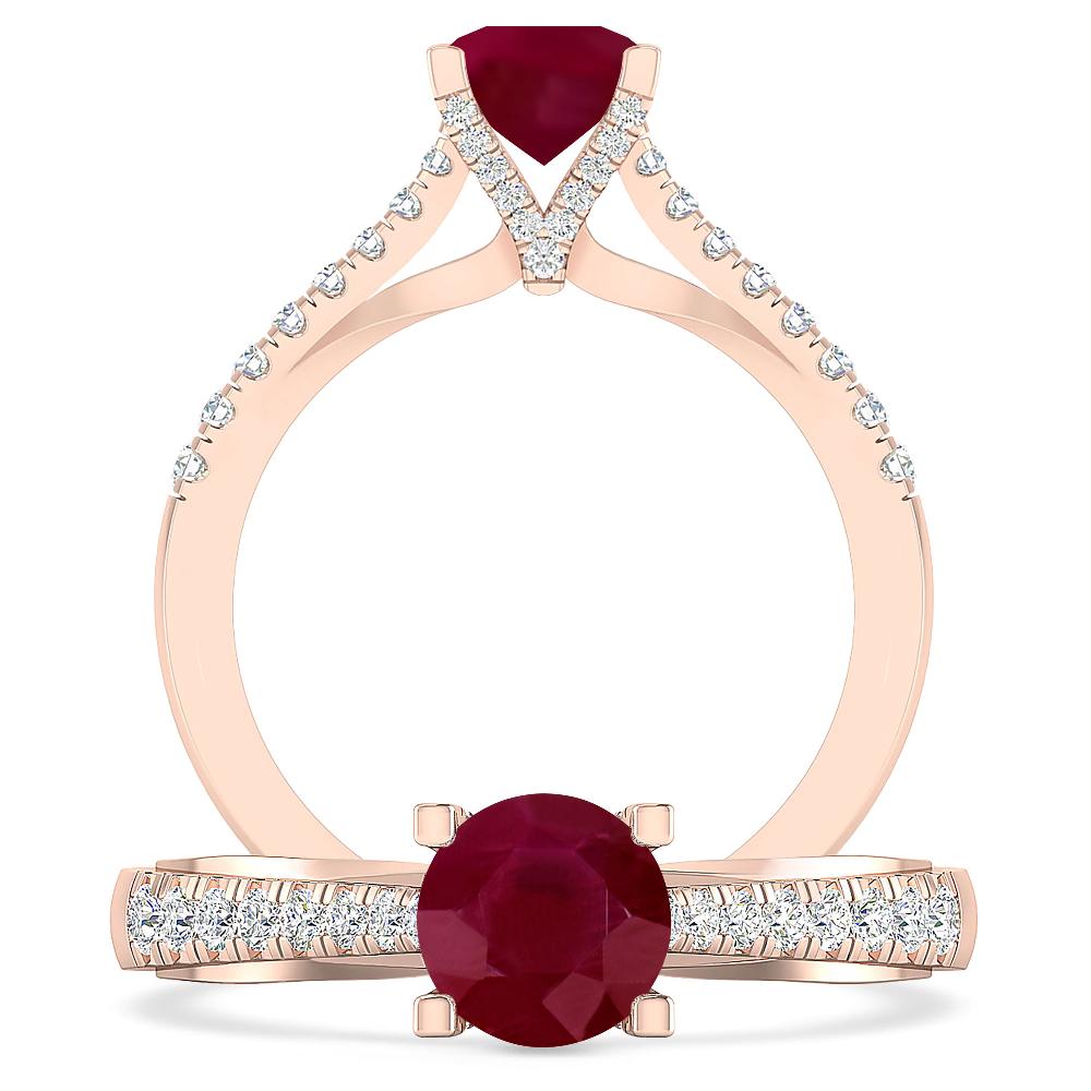 Rose Gold - Ruby