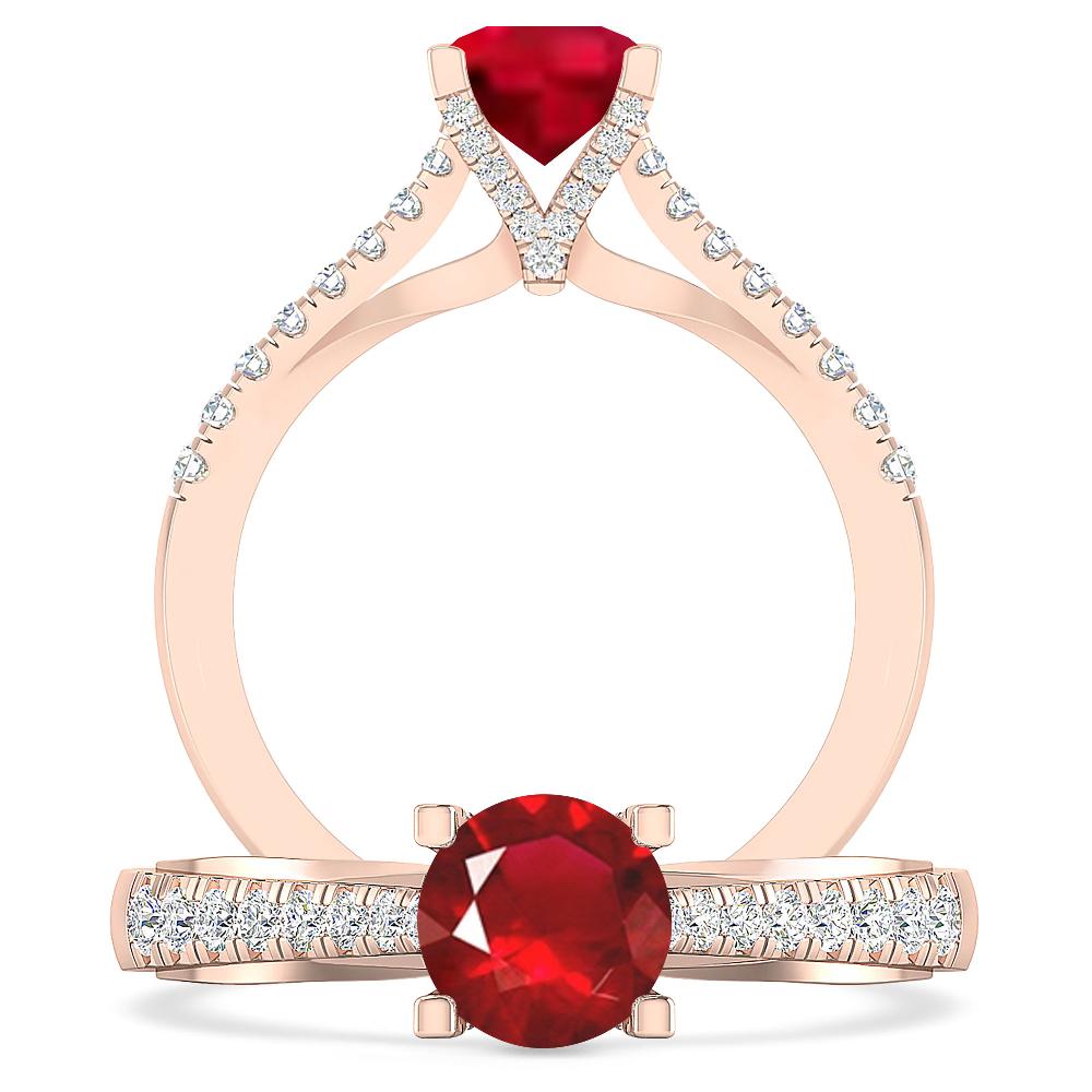 Rose Gold - Ruby