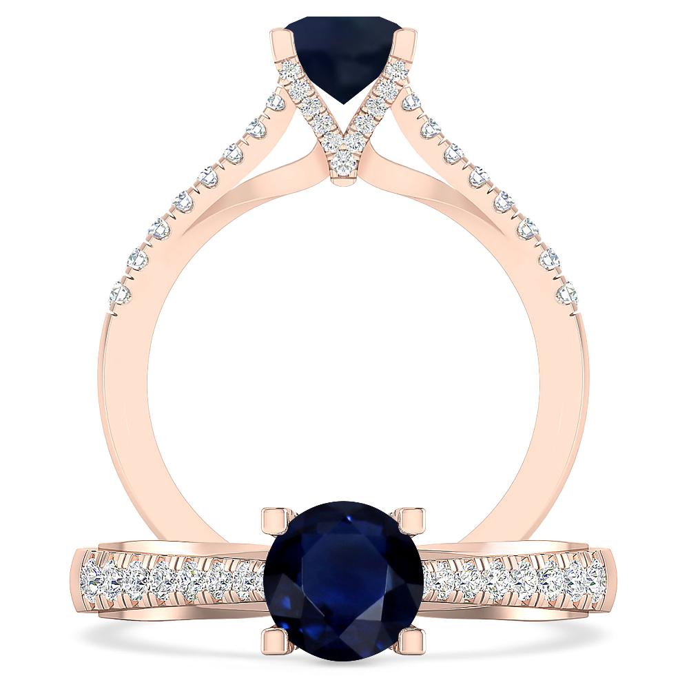 Rose Gold - Sapphire