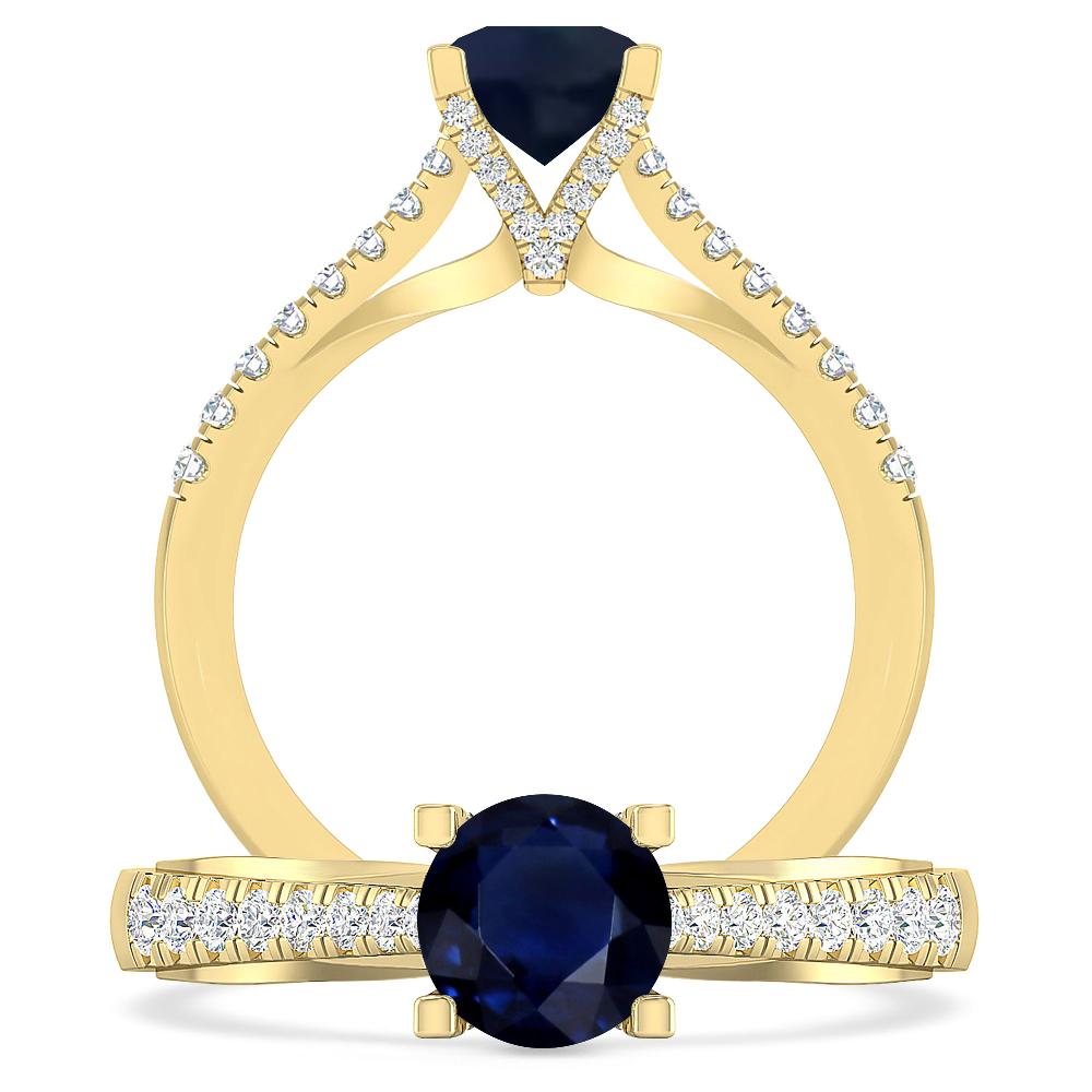 Yellow Gold - Sapphire