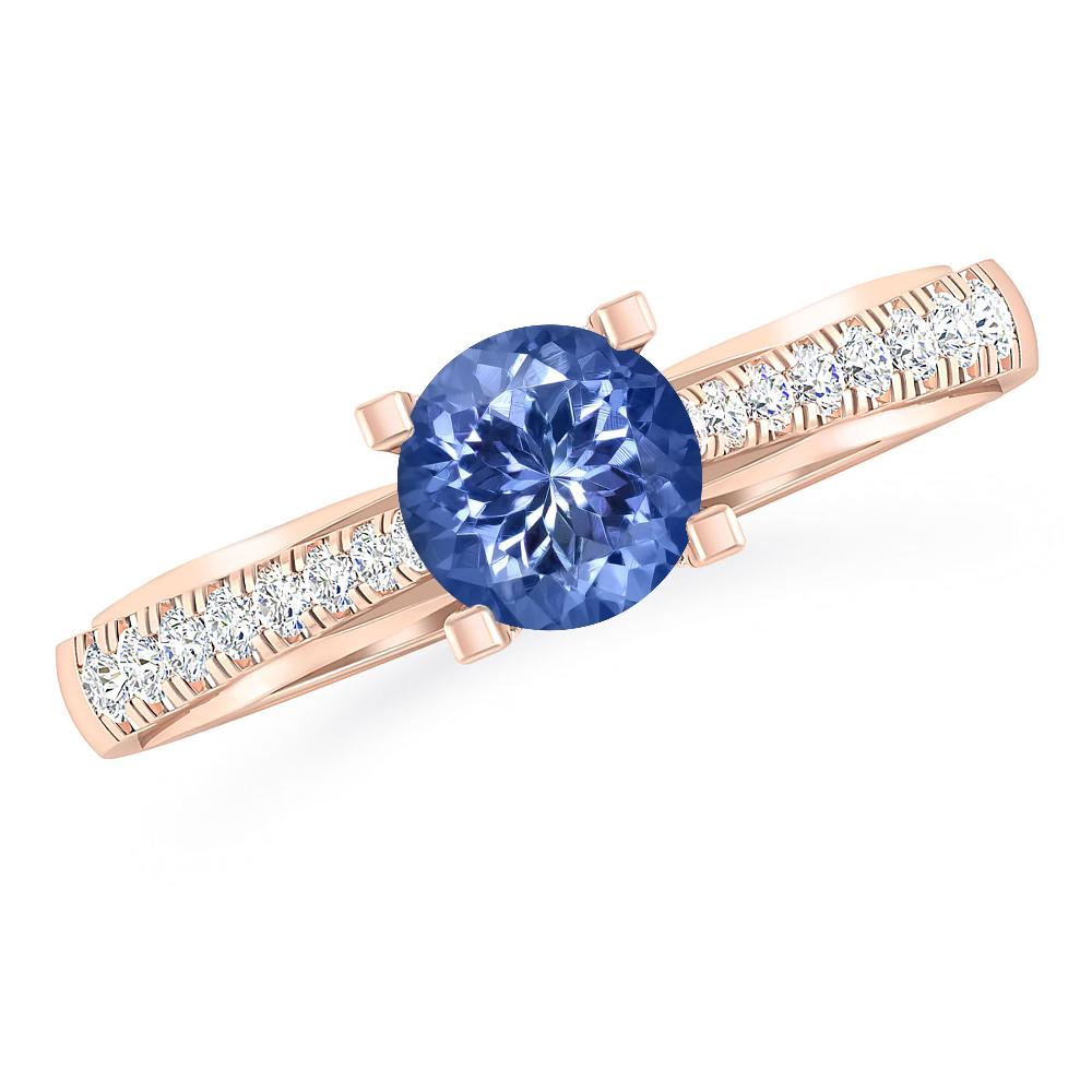 Rose Gold - Tanzanite