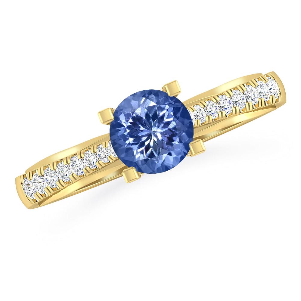 Yellow Gold - Tanzanite
