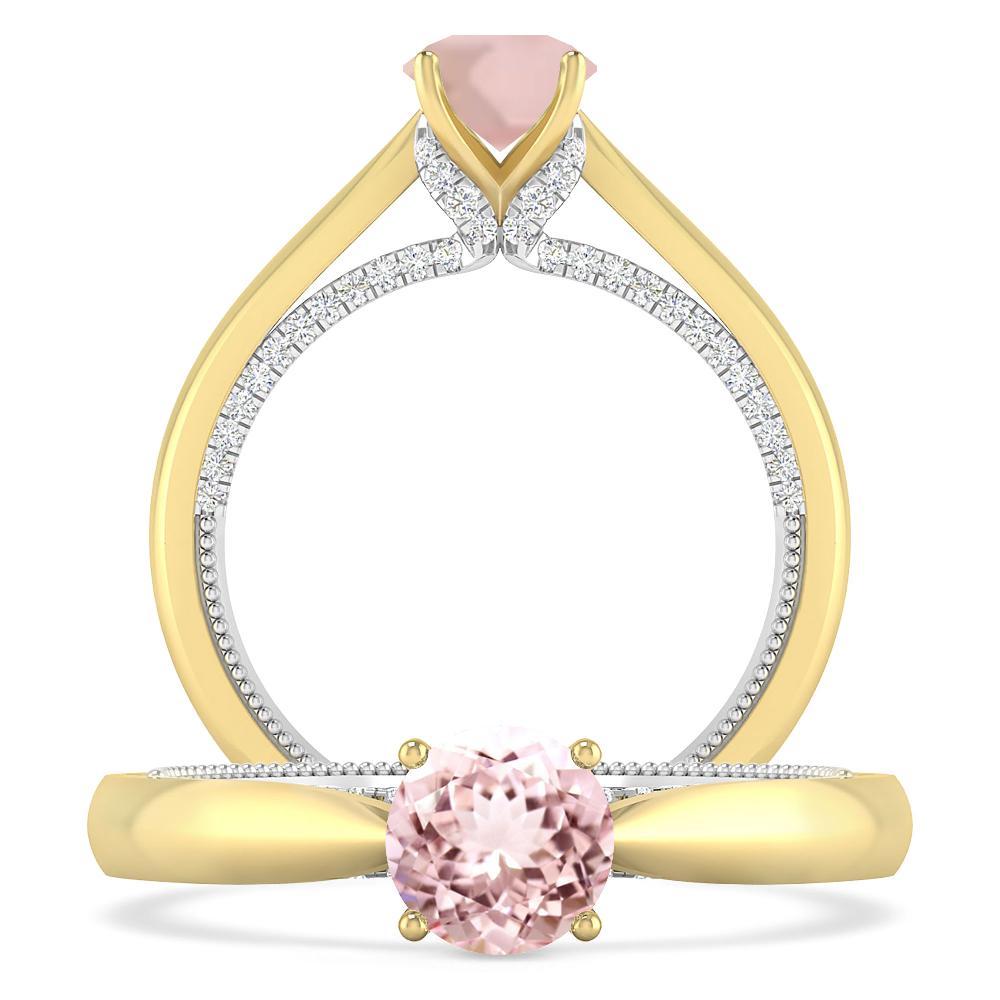 Yellow Gold/White Gold - Morganite