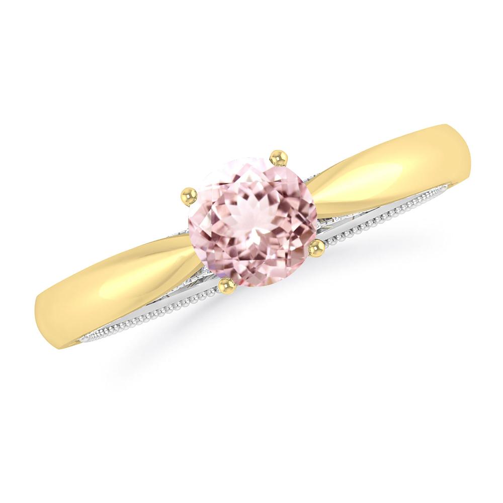 Yellow Gold/White Gold - Morganite