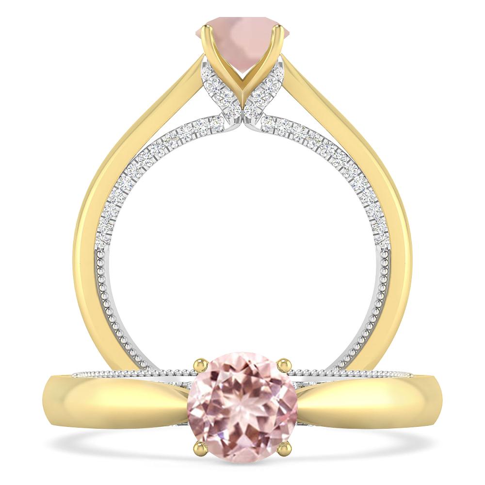 Yellow Gold/White Gold - Morganite