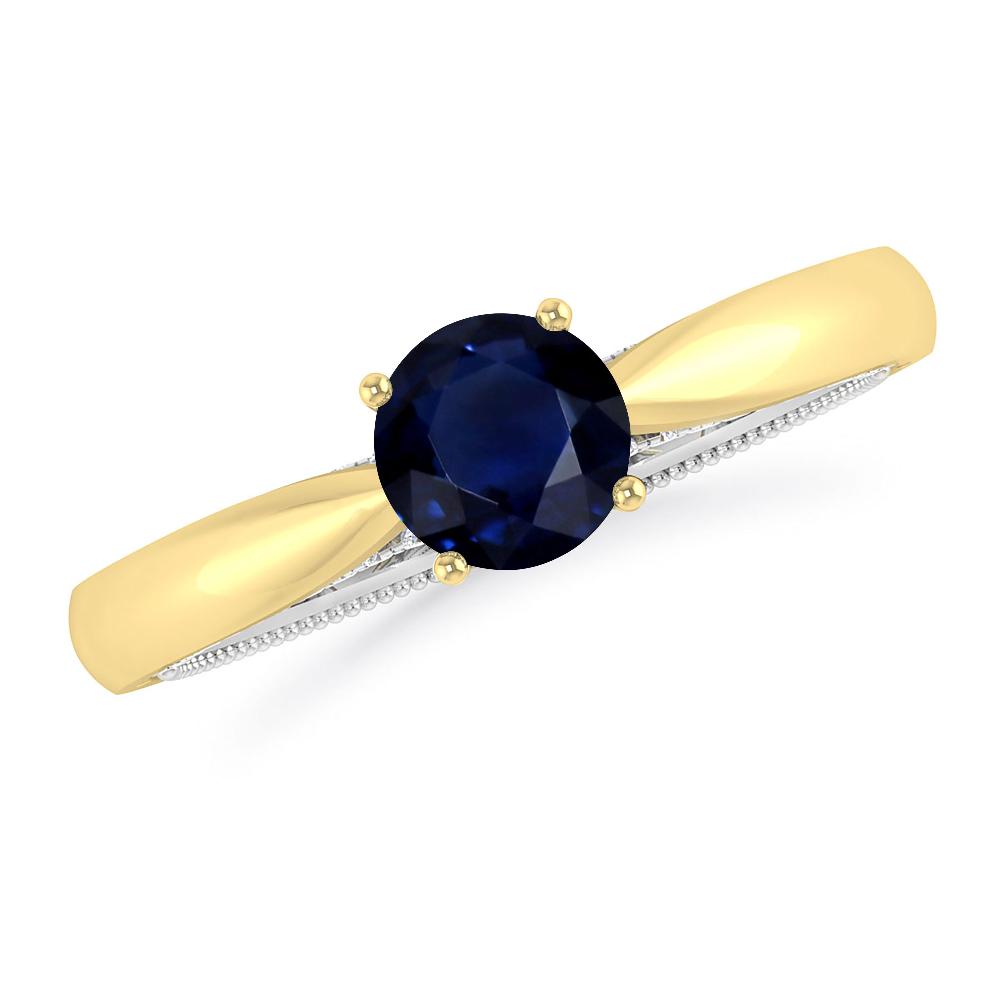 Yellow Gold/White Gold - Sapphire