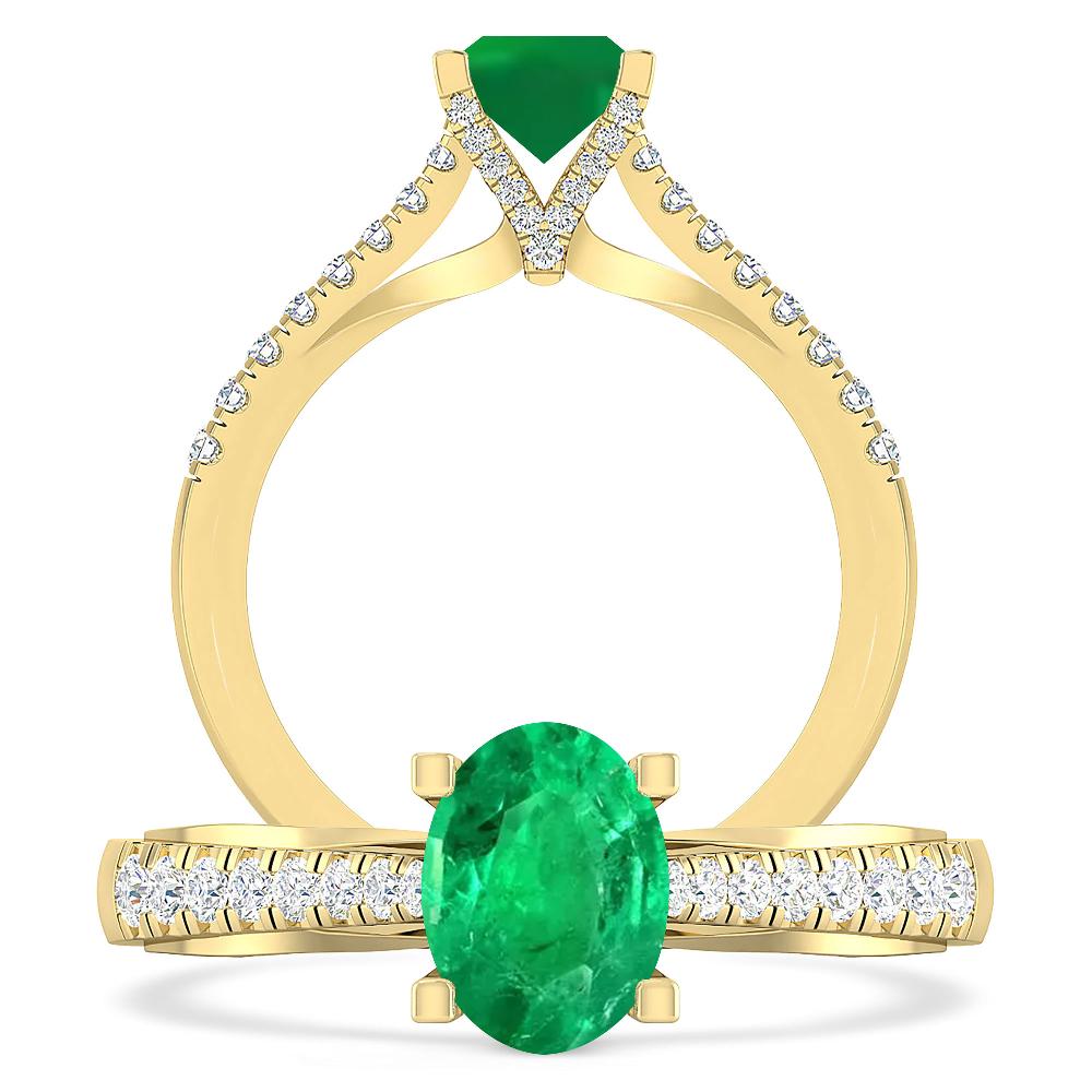 Yellow Gold - Emerald
