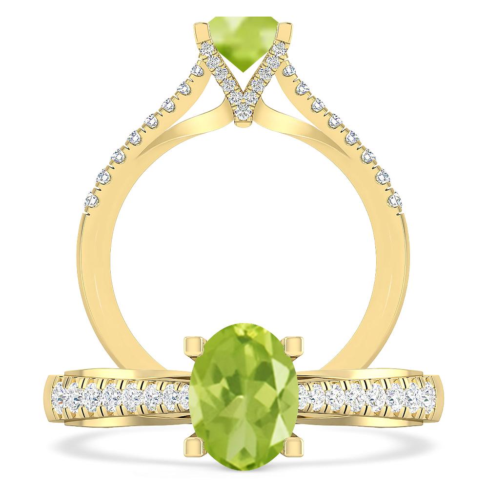 Yellow Gold - Peridot