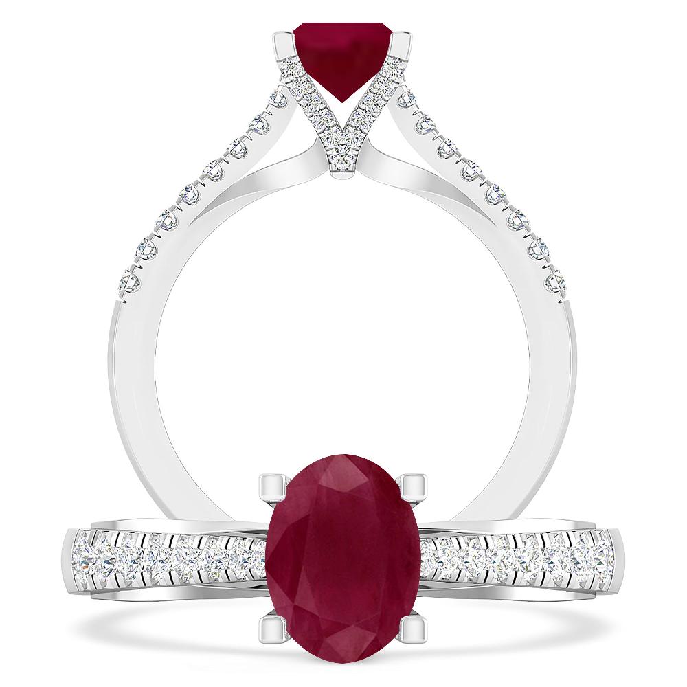 White Gold - Ruby