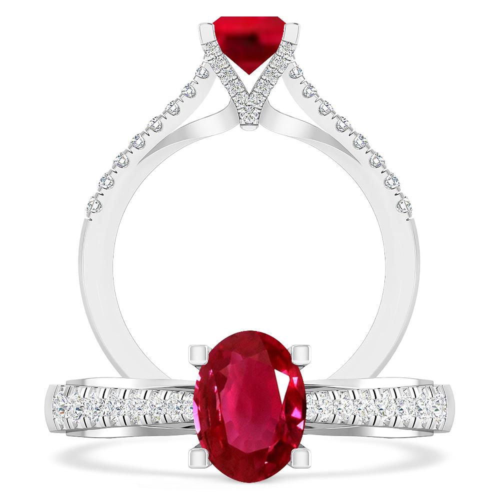 White Gold - Ruby