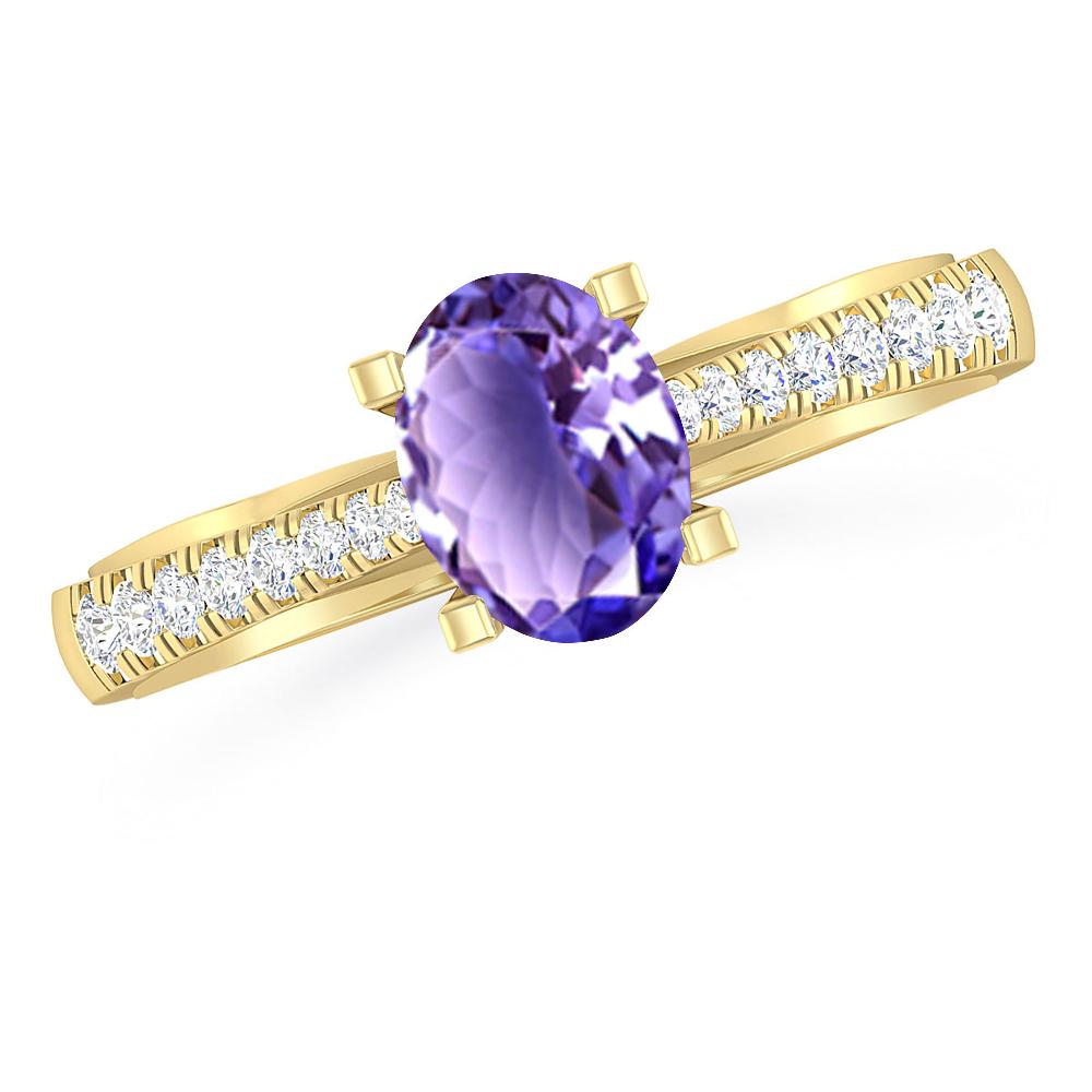 Yellow Gold - Tanzanite