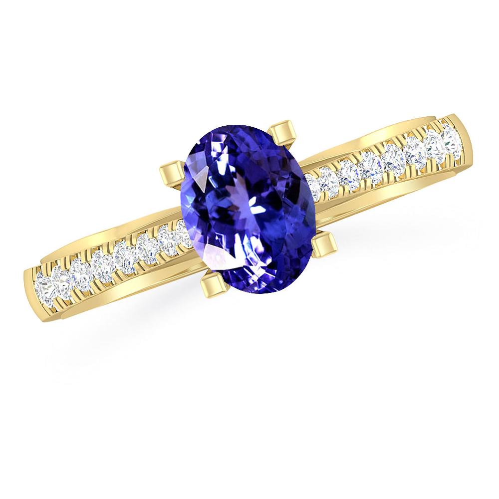 Yellow Gold - Tanzanite