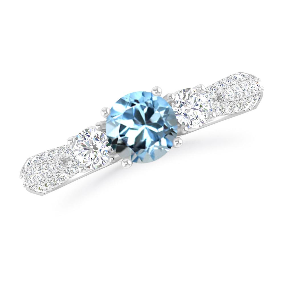 White Gold - Aquamarine