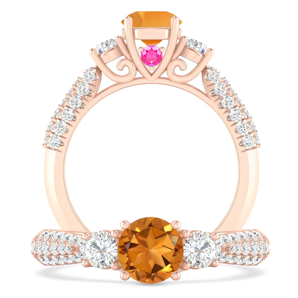 Rose Gold - Citrine