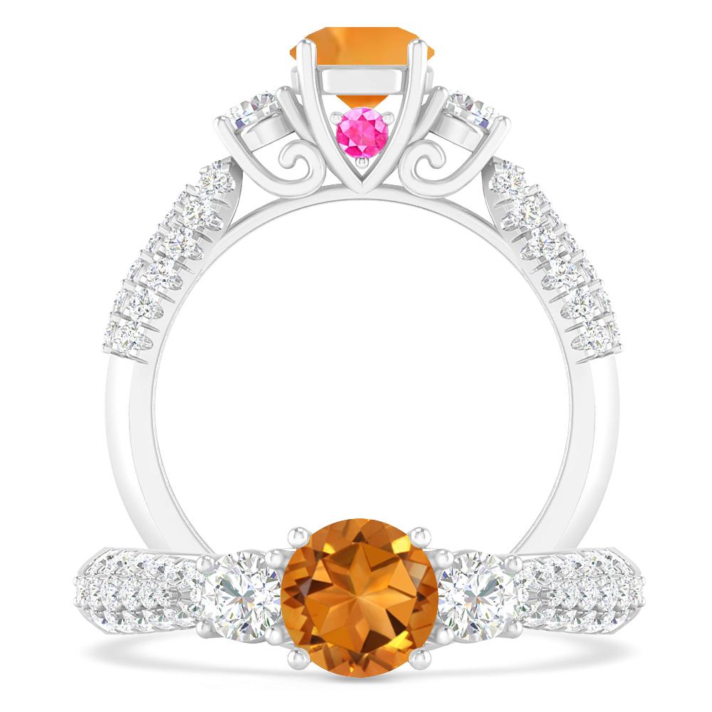 White Gold - Citrine
